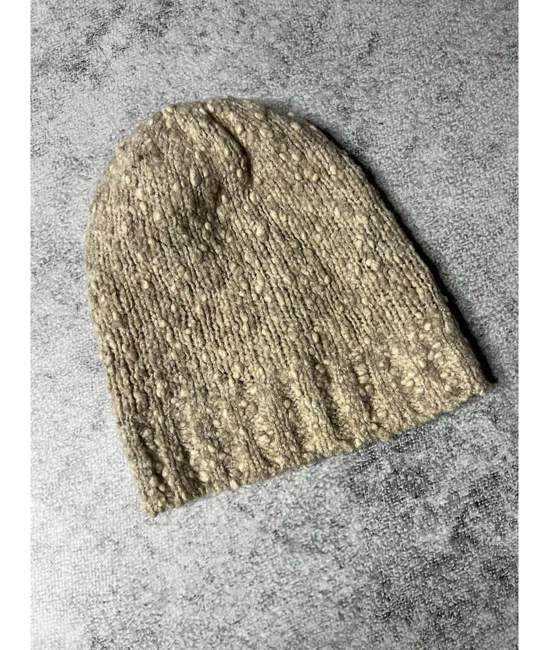DOLCE&GABBANA Бежевая шерстяная шапка, фото 5