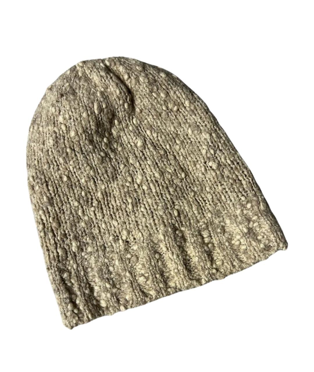 DOLCE&GABBANA Бежевая шерстяная шапка, фото 1