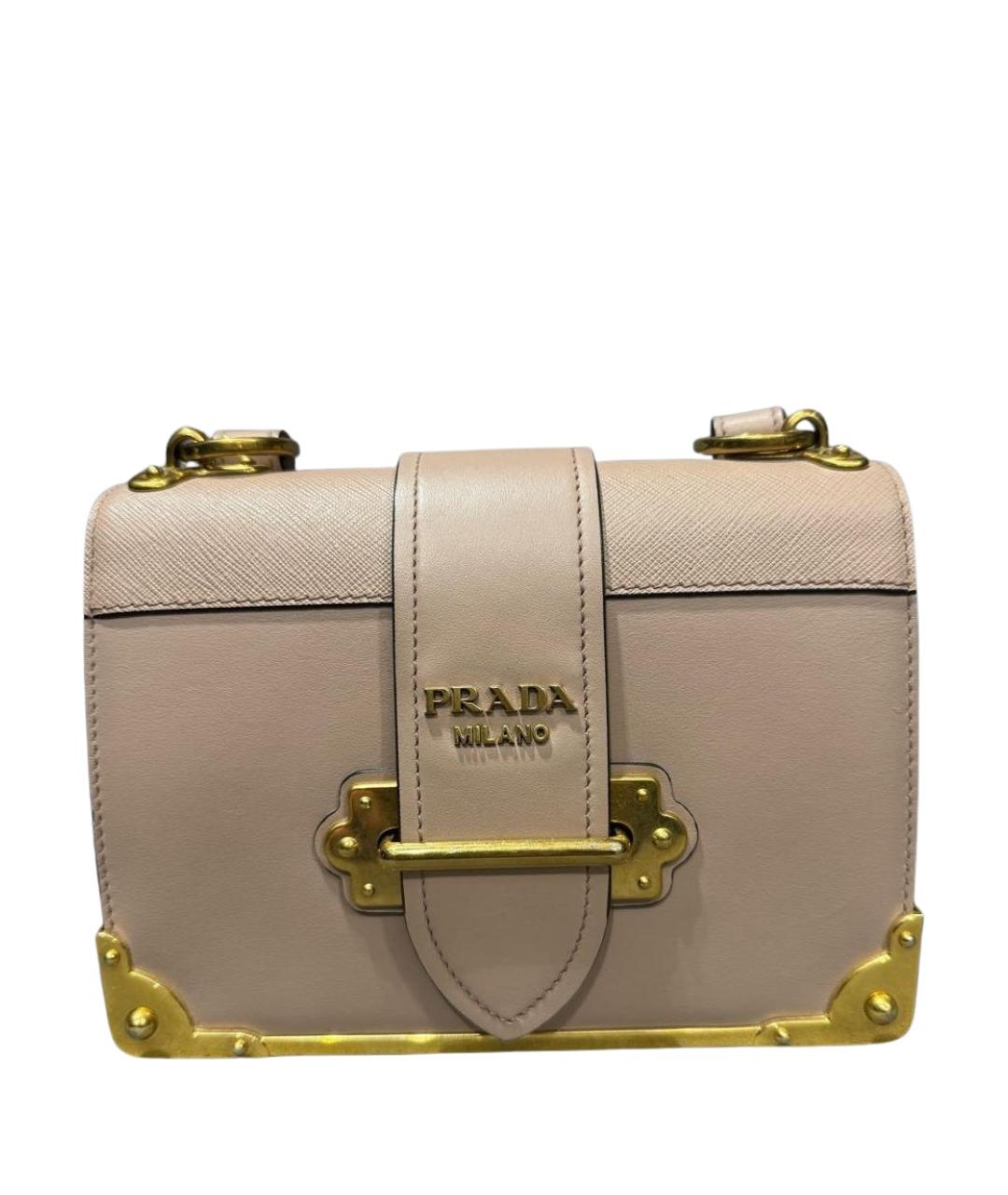 PRADA Розовая кожаная сумка через плечо, фото 1