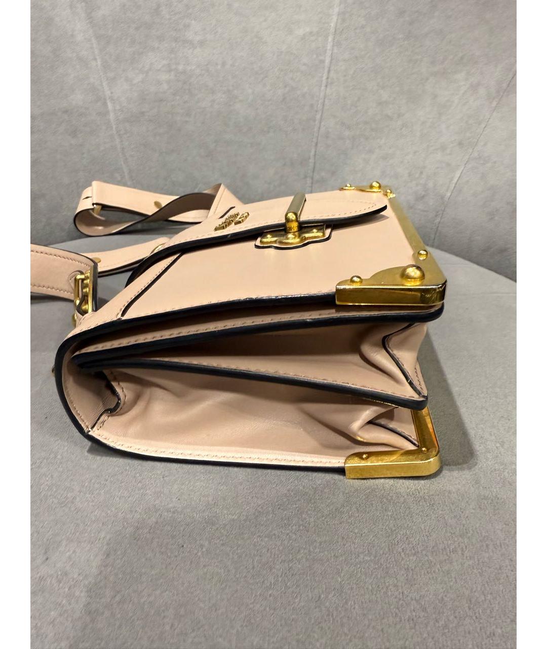 PRADA Розовая кожаная сумка через плечо, фото 3