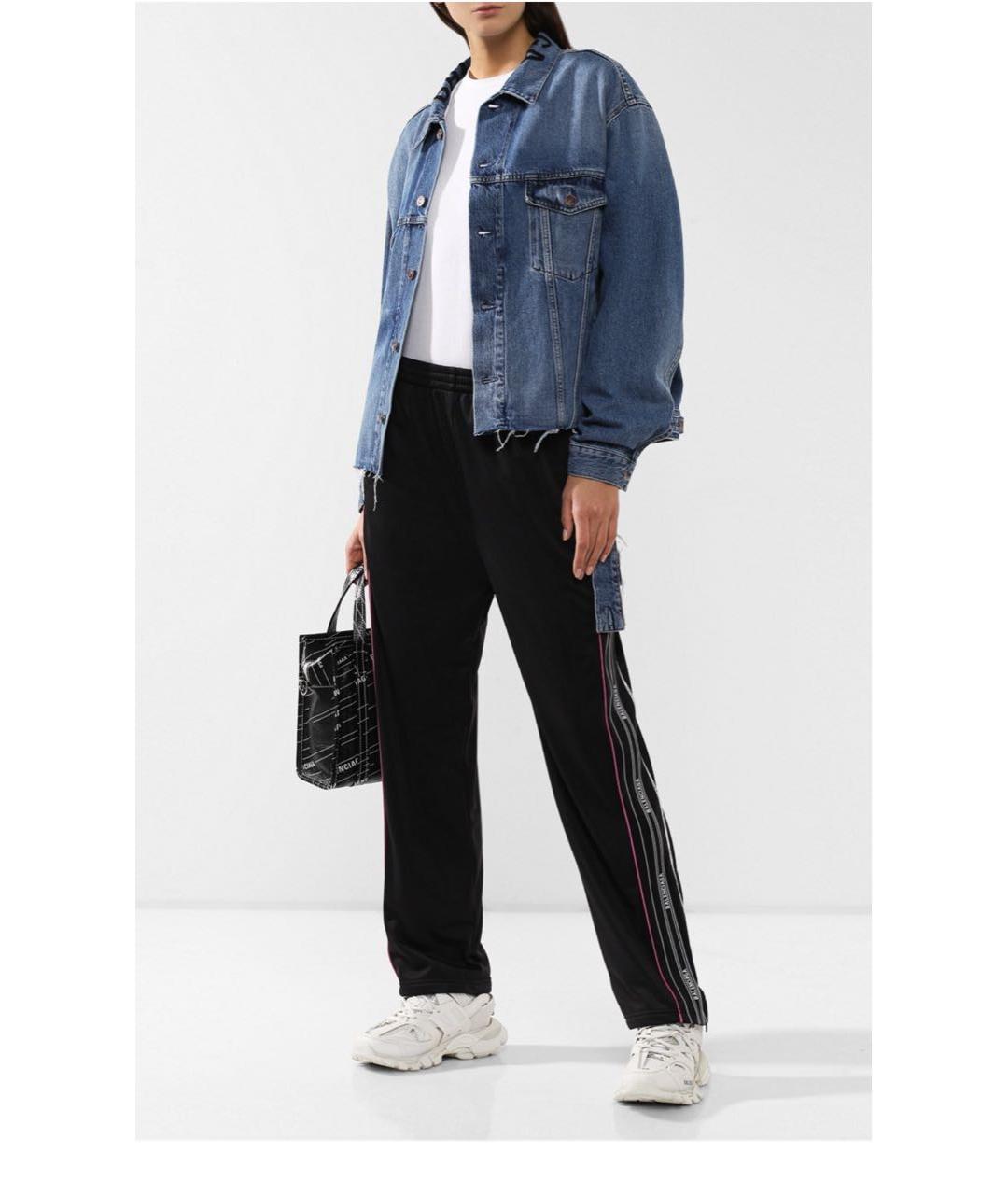 BALENCIAGA Черные прямые брюки, фото 3