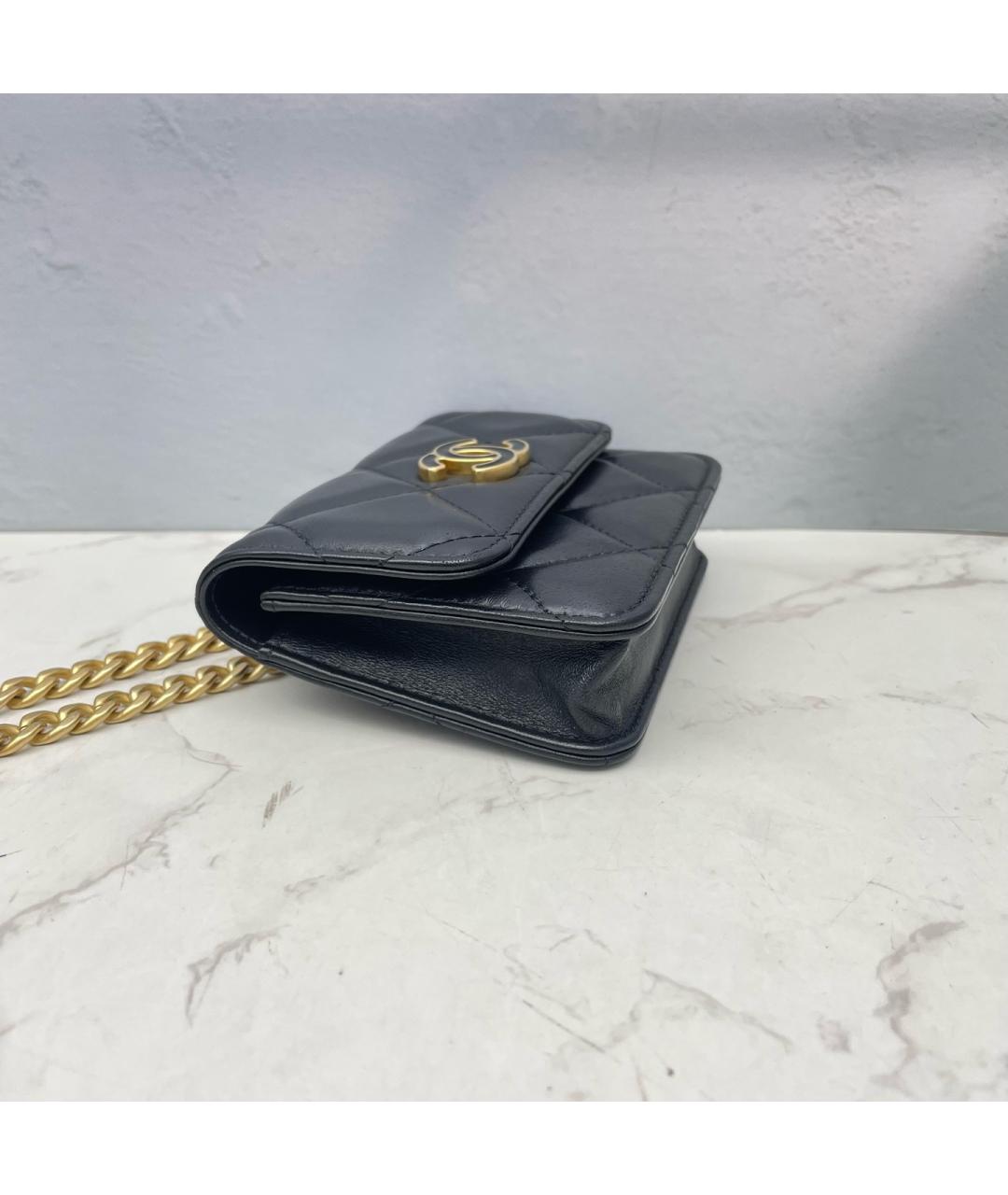 CHANEL Черная кожаная поясная сумка, фото 4