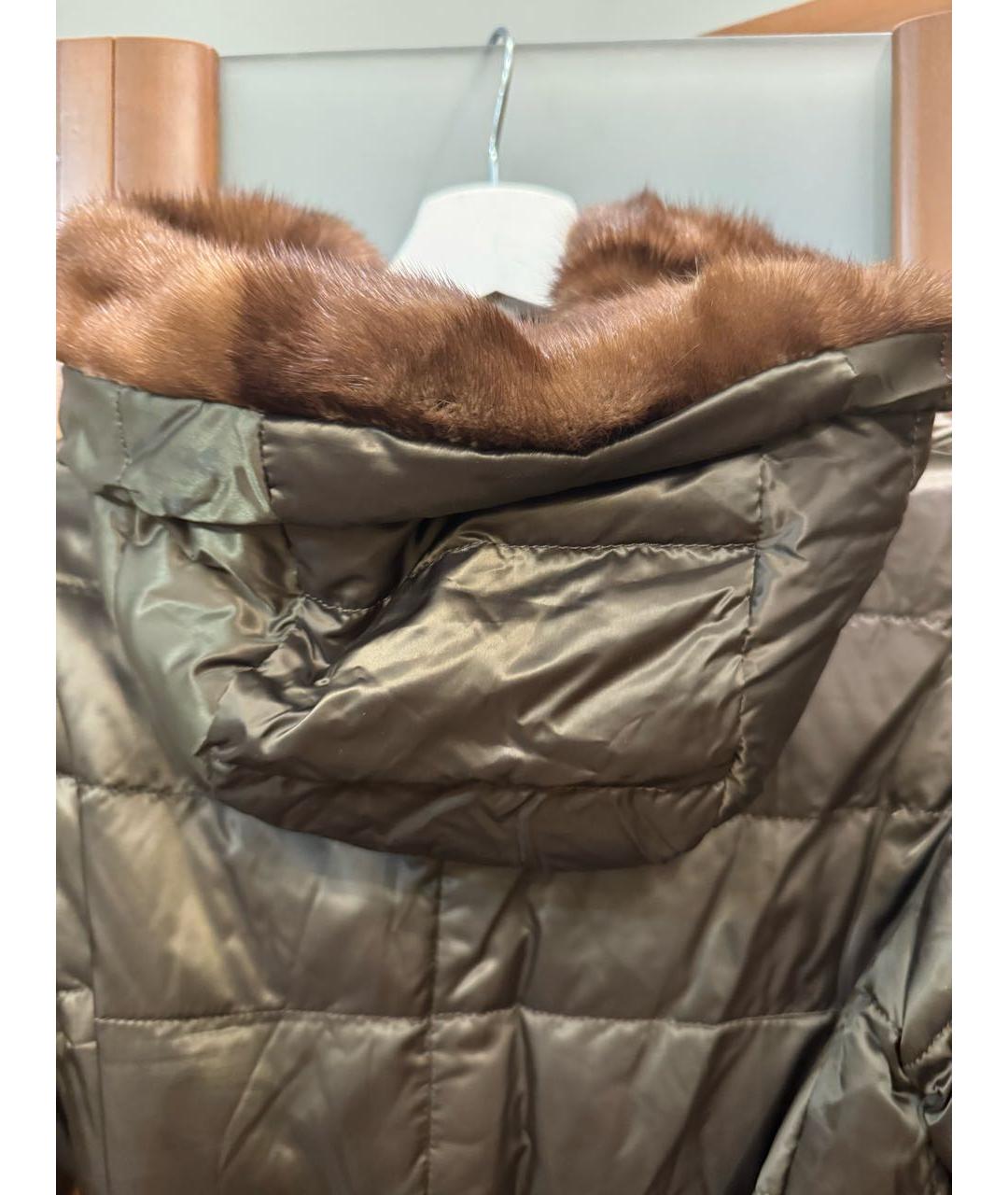 'S MAX MARA Зеленая синтетическая парка, фото 6