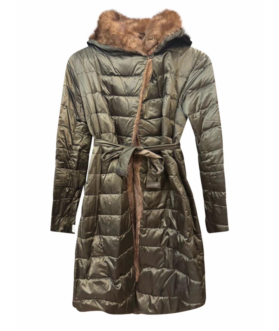 'S MAX MARA Зеленая синтетическая парка, фото 1