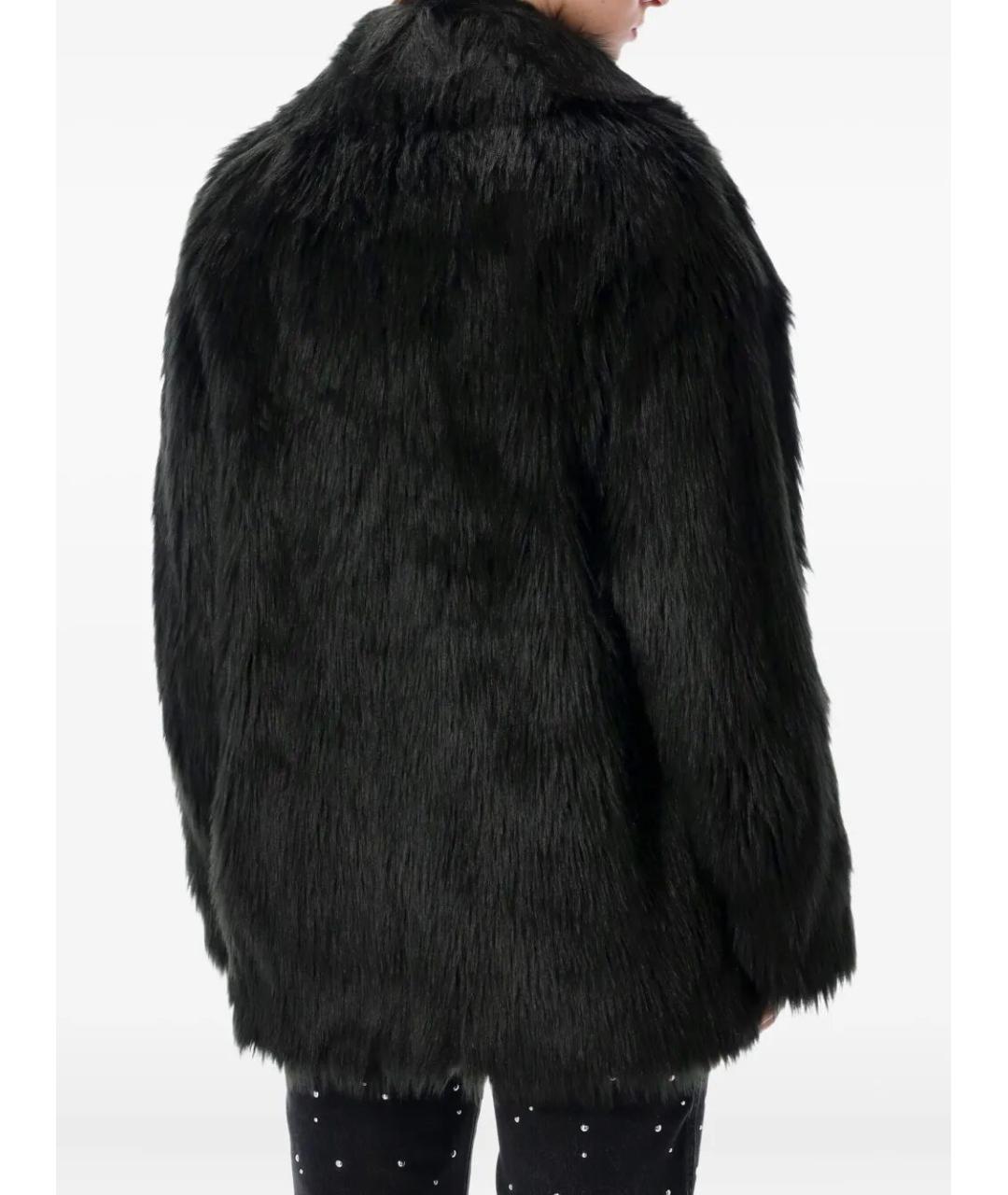 STAND STUDIO Черная полиэстеровая шуба, фото 5