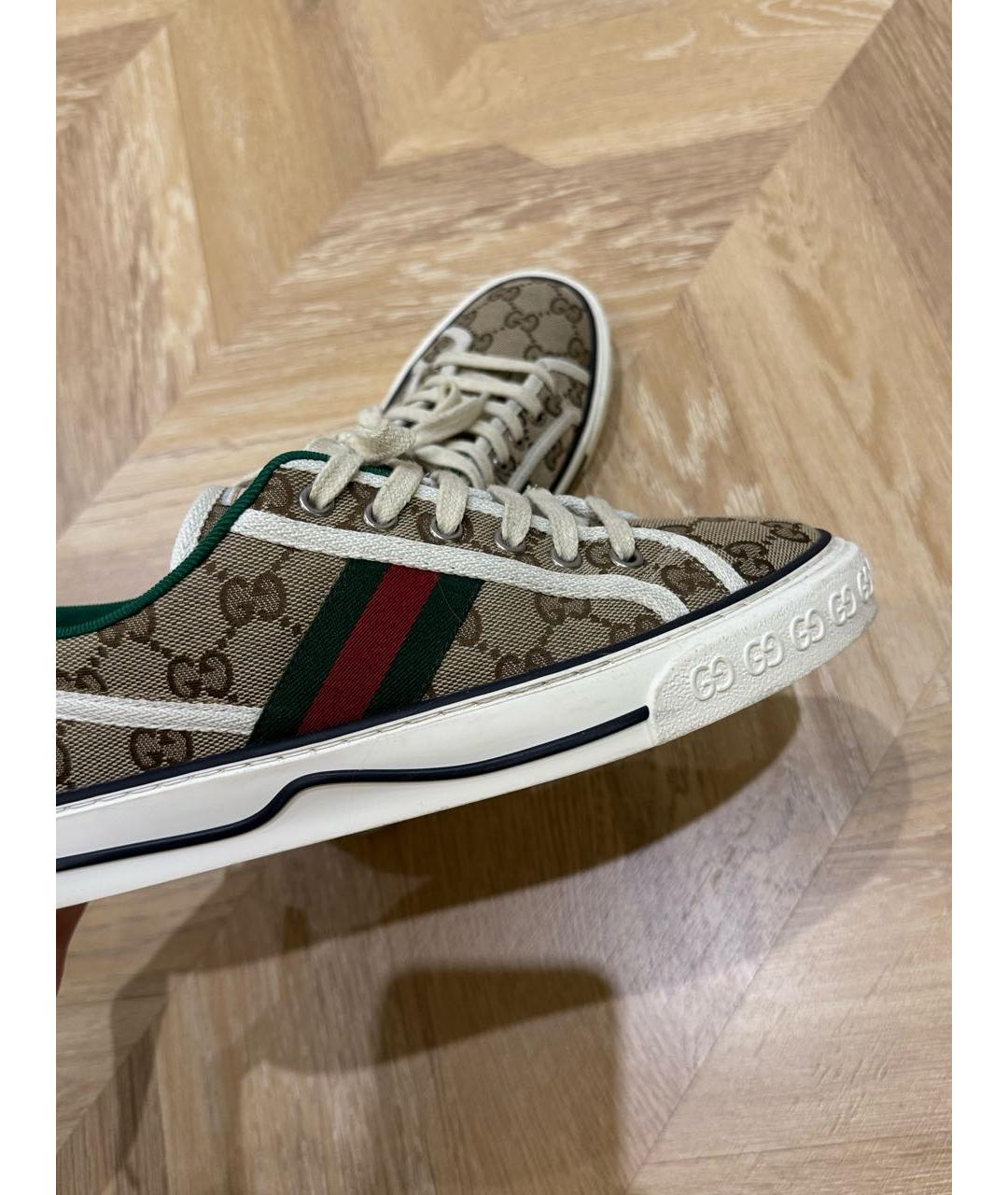 GUCCI Коричневые кеды, фото 5