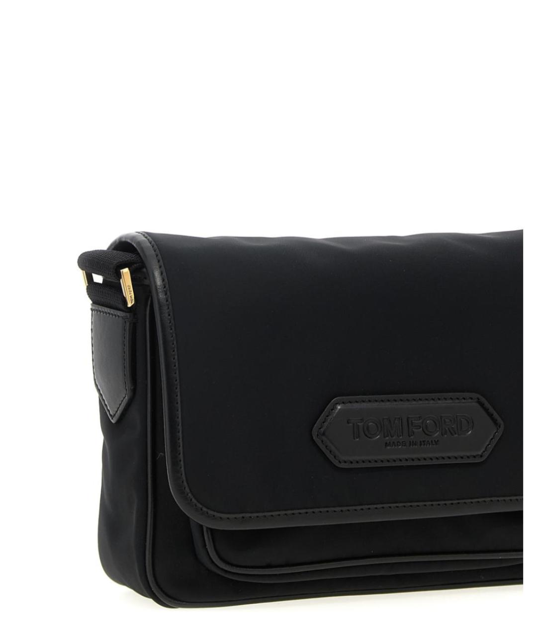 TOM FORD Черная тканевая сумка на плечо, фото 3