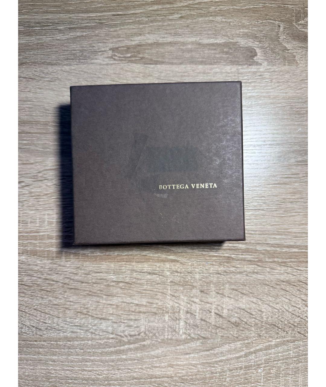 BOTTEGA VENETA Темно-синий кожаный кошелек, фото 6