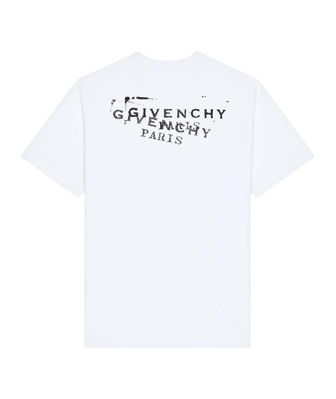 GIVENCHY Белая хлопковая футболка, фото 2