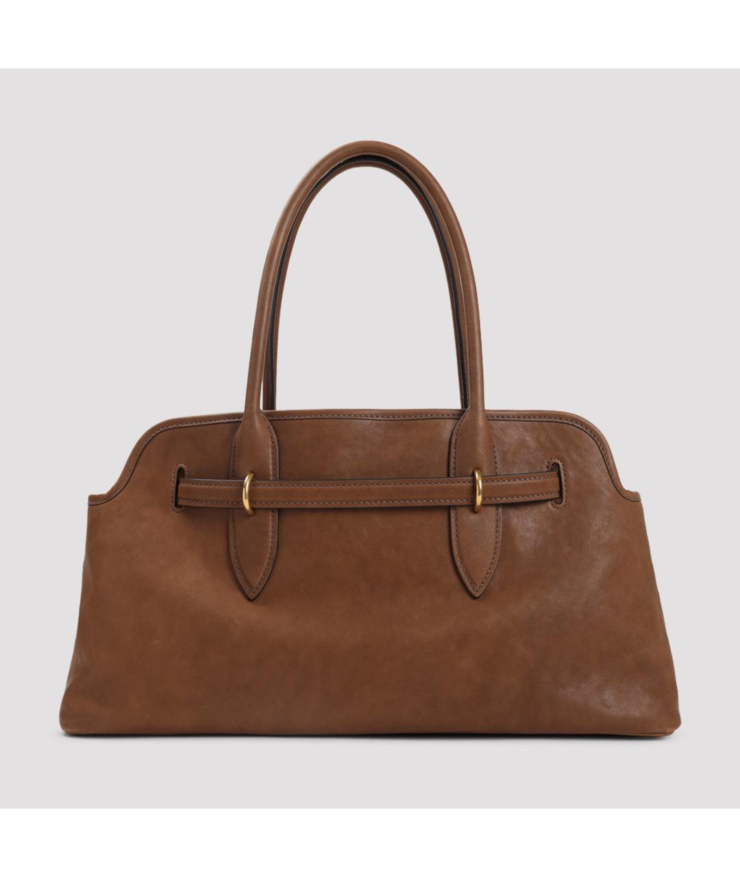 MIU MIU Коричневая кожаная сумка тоут, фото 2