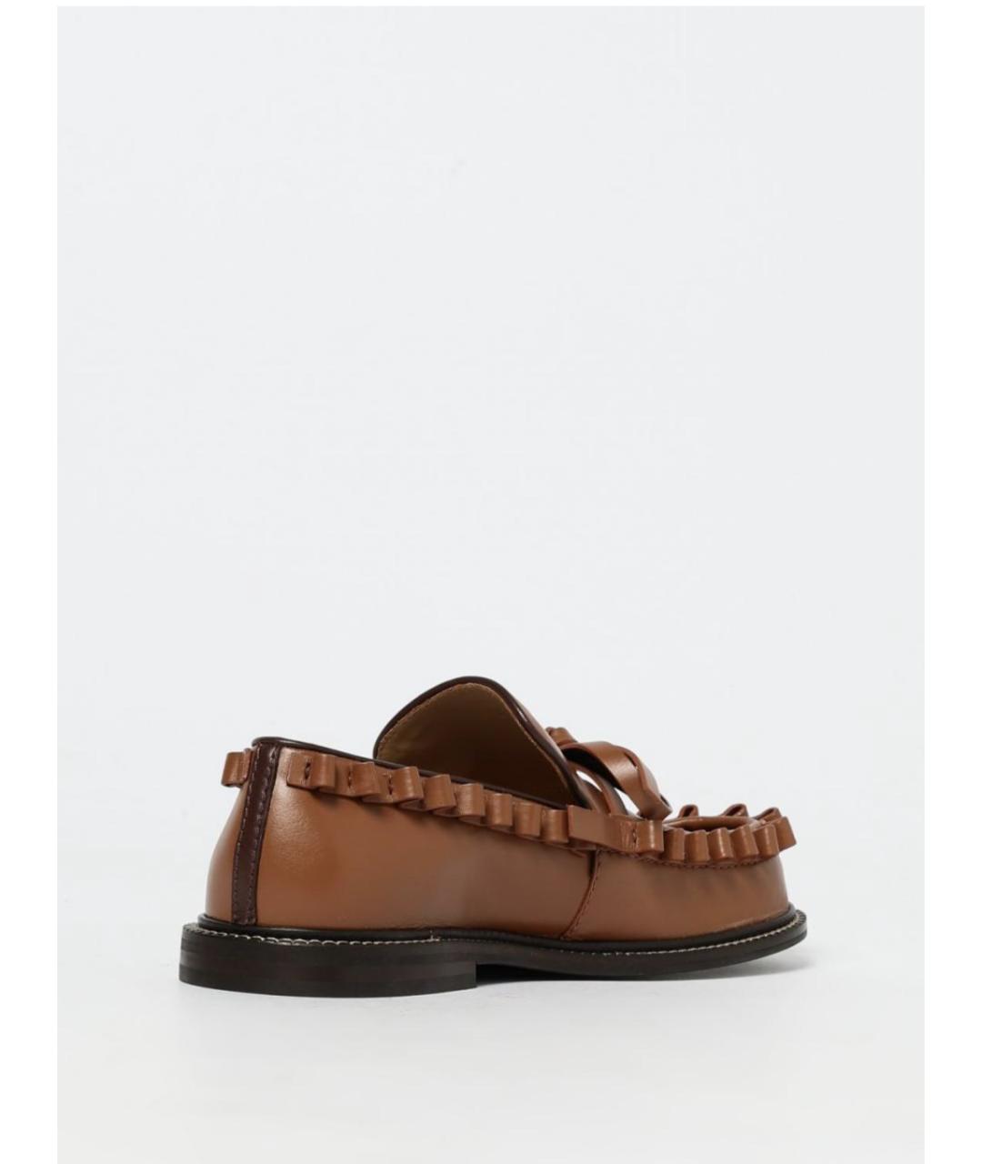 J.W.ANDERSON Коричневые кожаные лоферы, фото 3