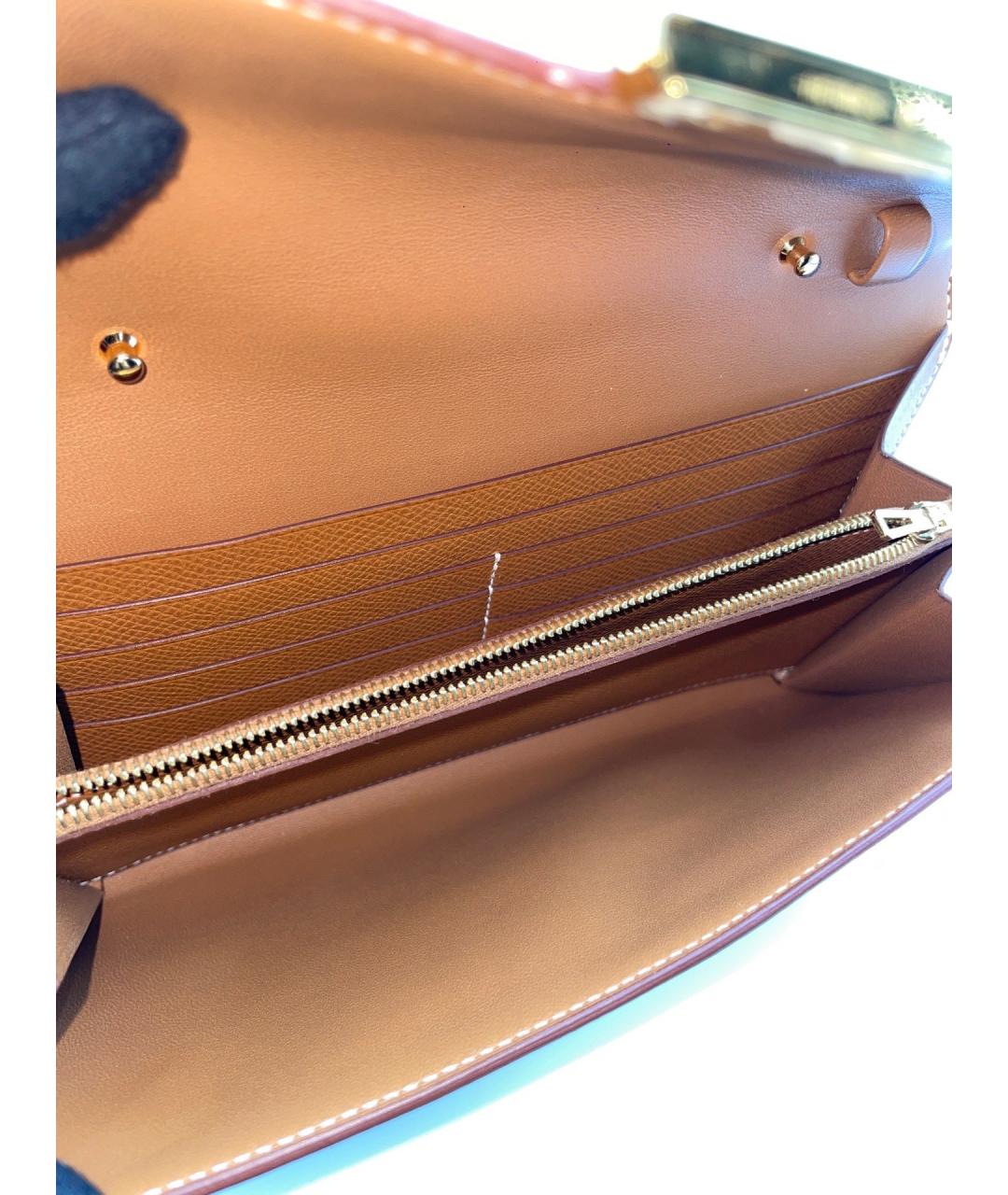 HERMES Коричневая кожаная сумка через плечо, фото 5