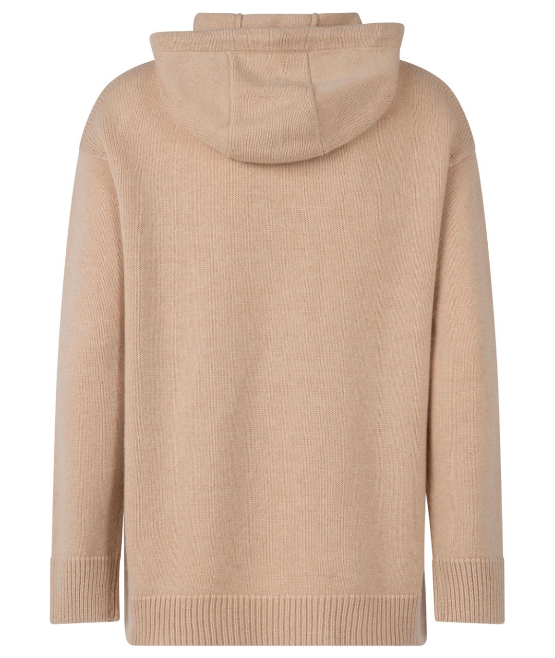 MAX MARA Бежевый шерстяной джемпер / свитер, фото 2