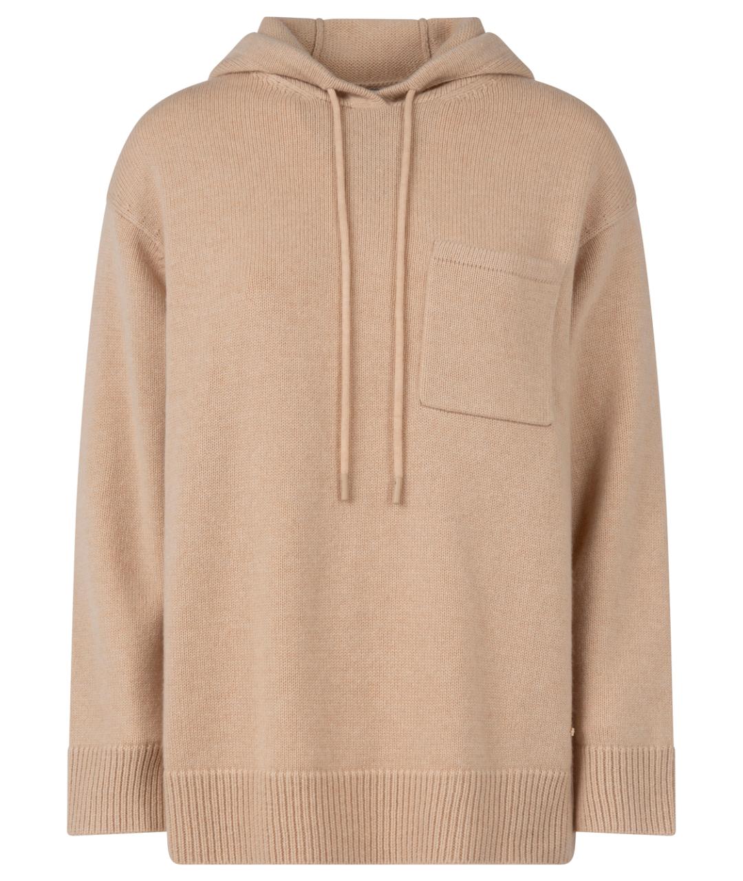 MAX MARA Бежевый шерстяной джемпер / свитер, фото 1