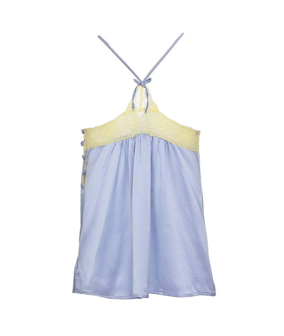 TWIN-SET Фиолетовая шелковая майка, фото 2