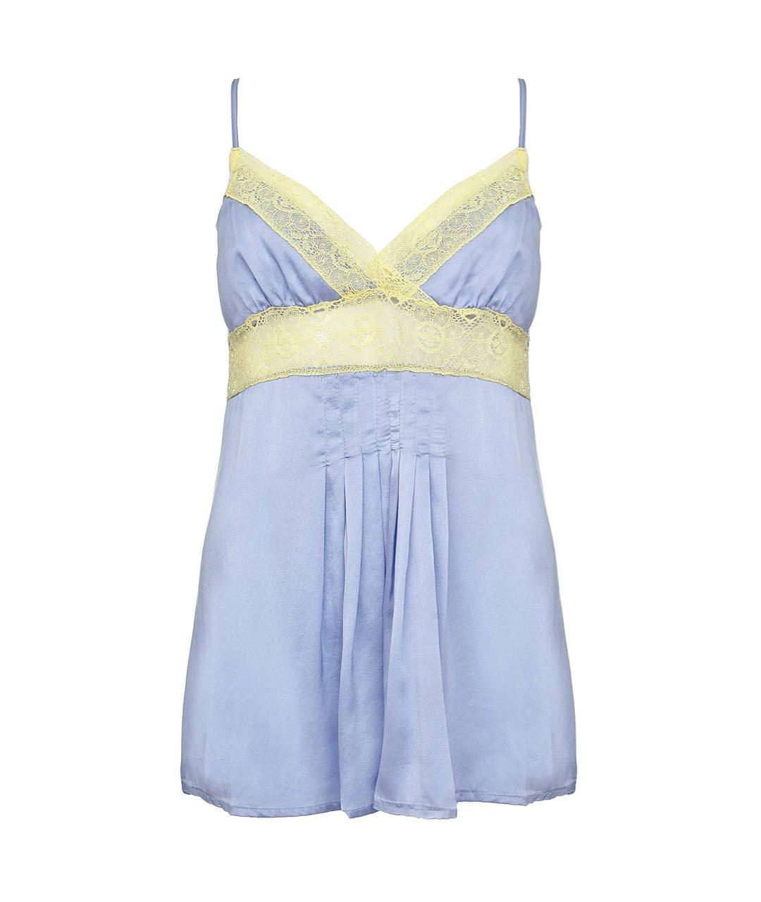 TWIN-SET Фиолетовая шелковая майка, фото 1