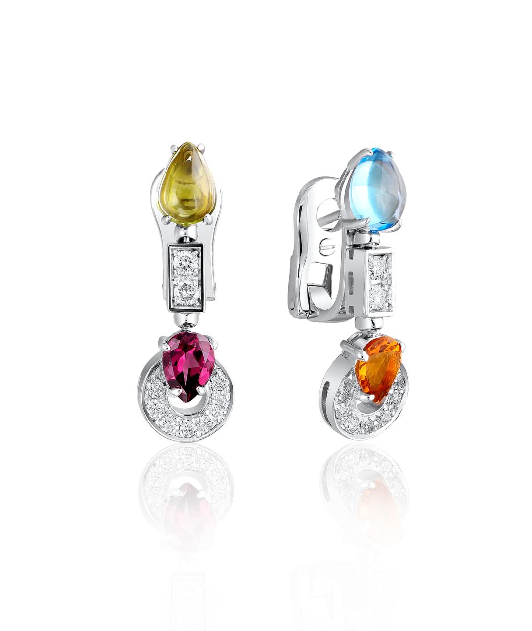 BVLGARI Мульти серьги из белого золота, фото 3