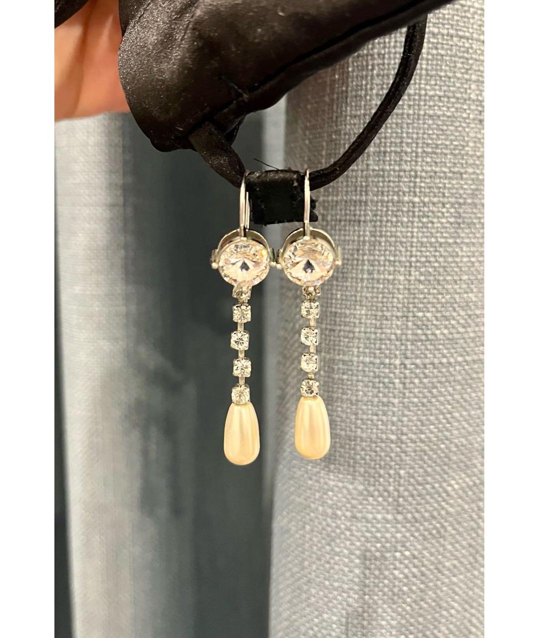 MIU MIU Серебряные металлические серьги, фото 4