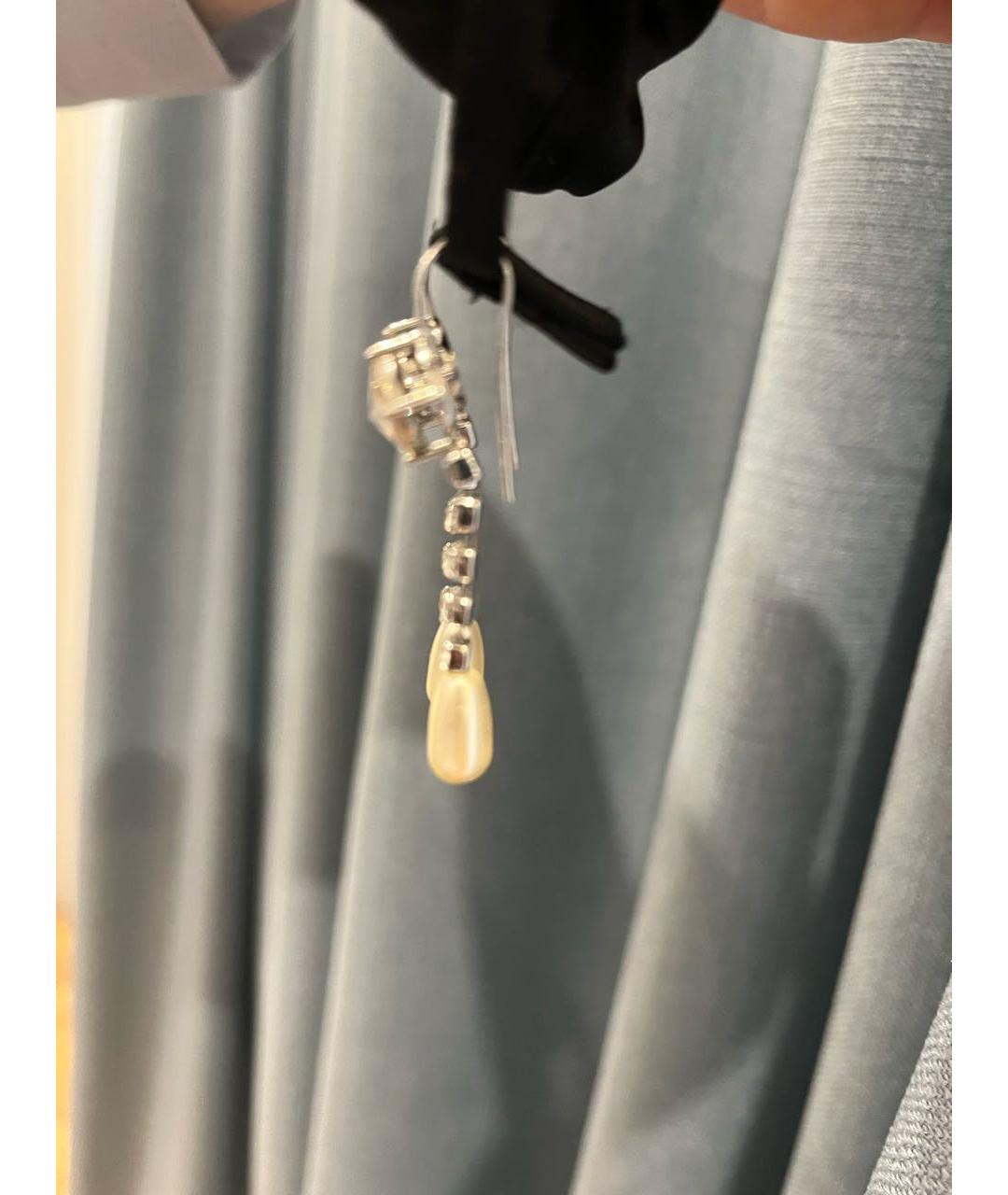 MIU MIU Серебряные металлические серьги, фото 2