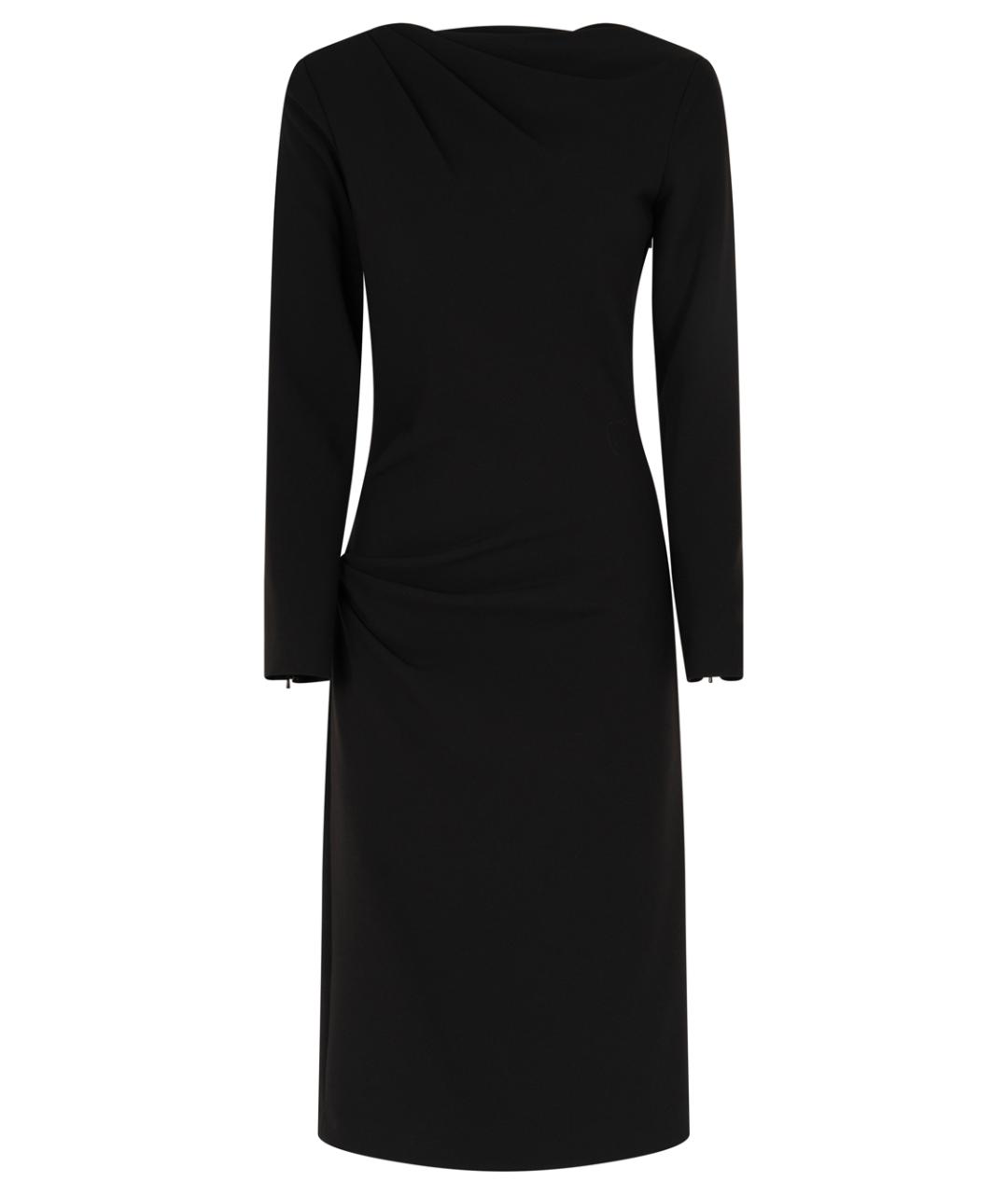 MAX MARA Черное вискозное повседневное платье, фото 1