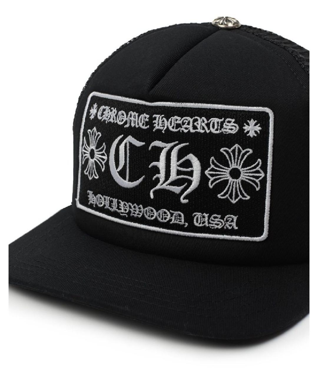 CHROME HEARTS Черная хлопковая кепка/бейсболка, фото 3