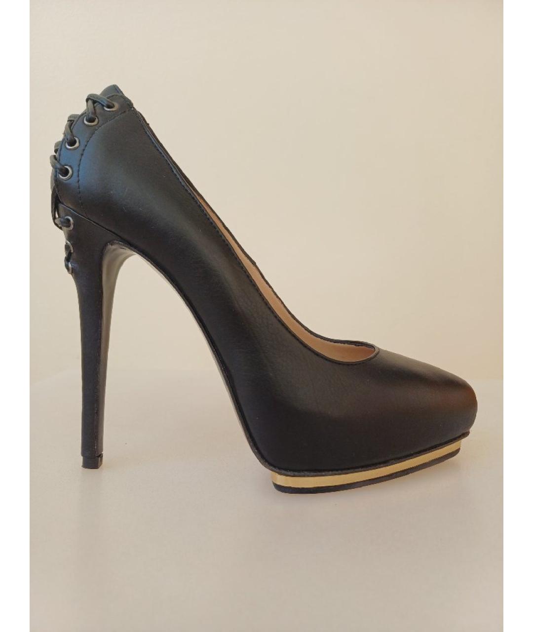 LE SILLA Черные кожаные туфли, фото 8