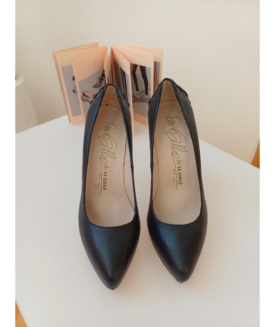 LE SILLA Черные кожаные туфли, фото 5