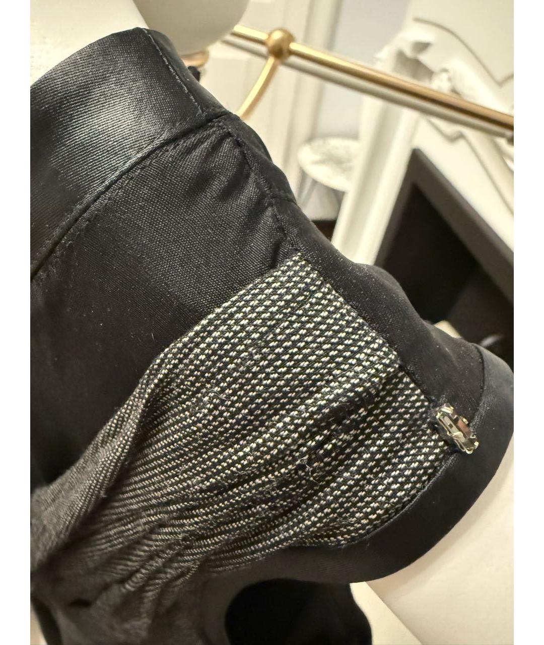 SPORTMAX Серое шелковое повседневное платье, фото 3