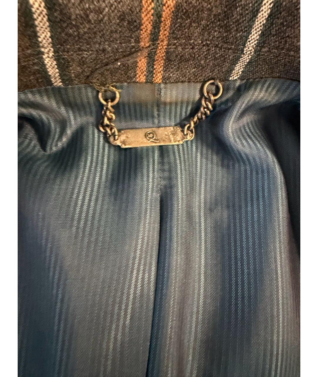 ALEXANDER MCQUEEN Серый шерстяной пиджак, фото 4