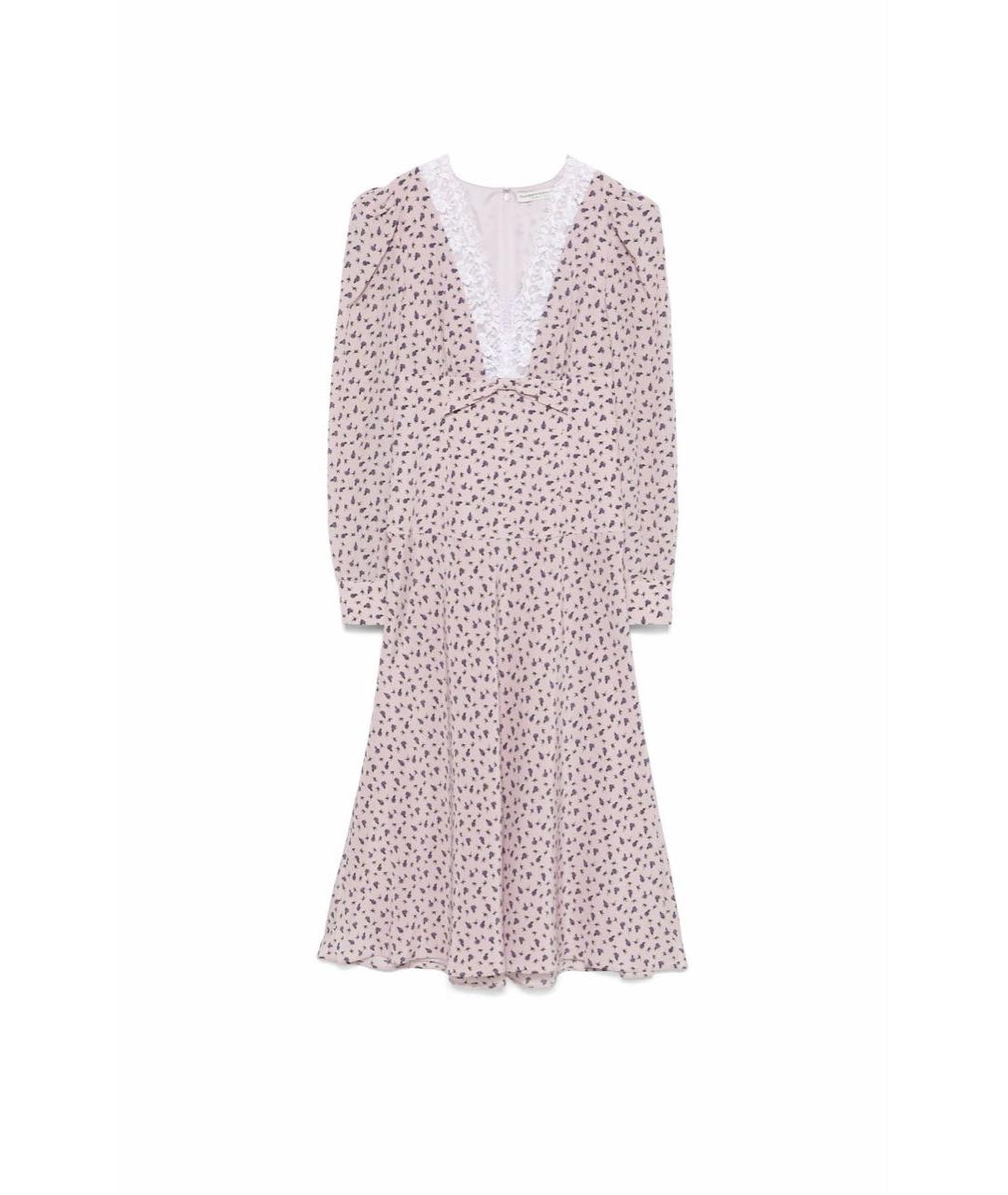 ALESSANDRA RICH Розовая шелковая футболка, фото 6