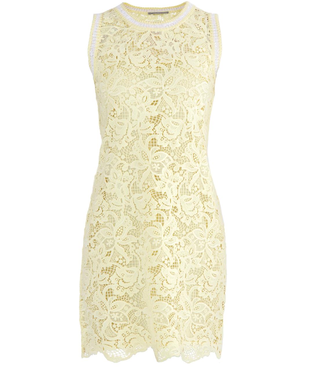 ERMANNO SCERVINO Желтое полиэстеровое повседневное платье, фото 1