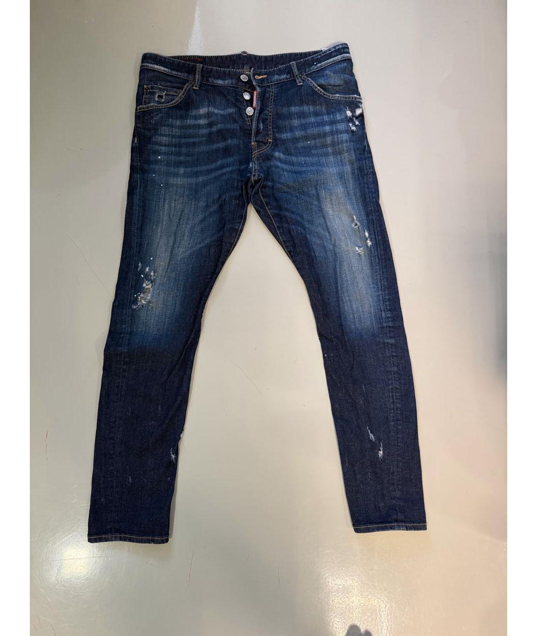 DSQUARED2 Темно-синие джинсы скинни, фото 3