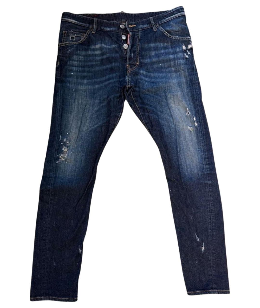 DSQUARED2 Темно-синие джинсы скинни, фото 1