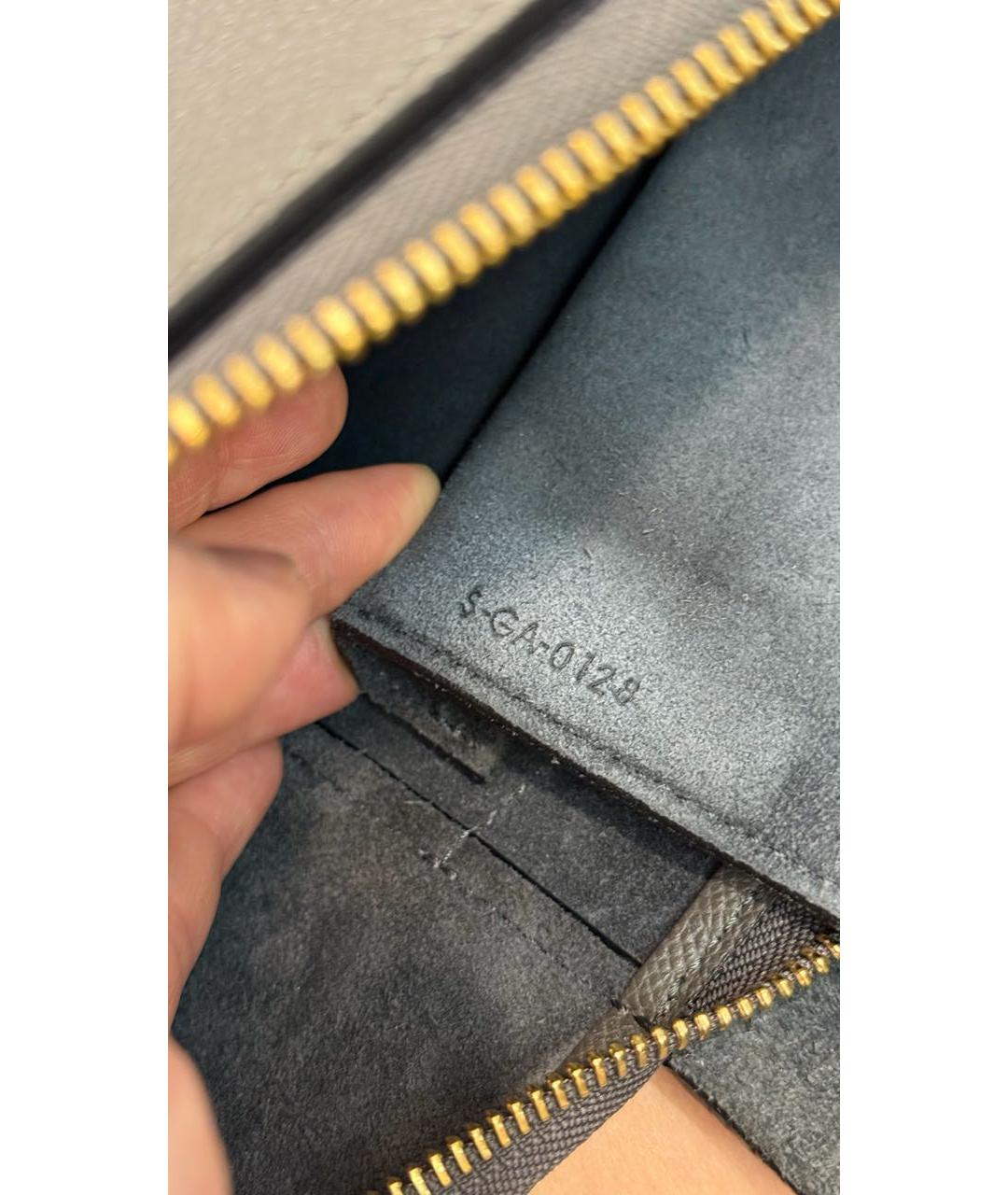 CELINE Серая кожаная сумка через плечо, фото 5