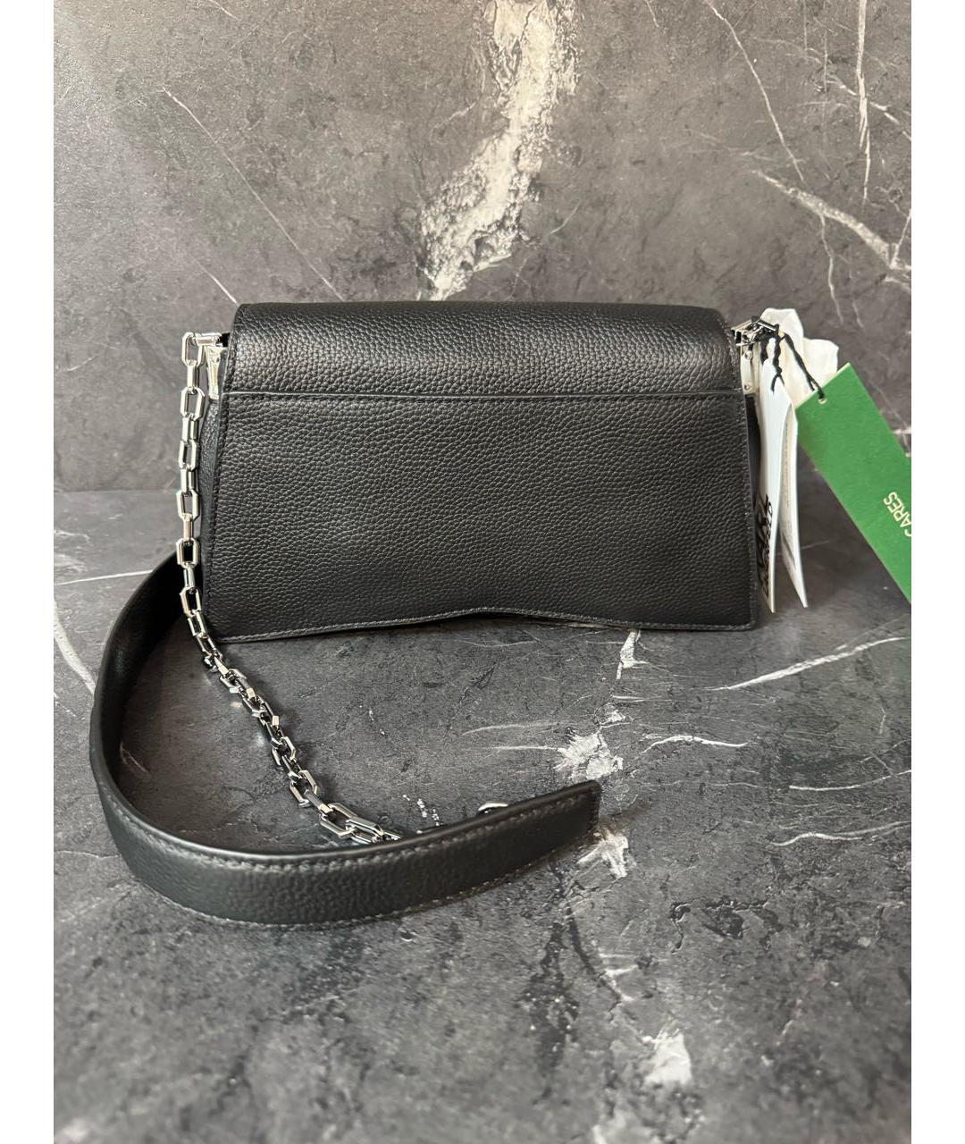 KARL LAGERFELD Черная кожаная сумка через плечо, фото 3