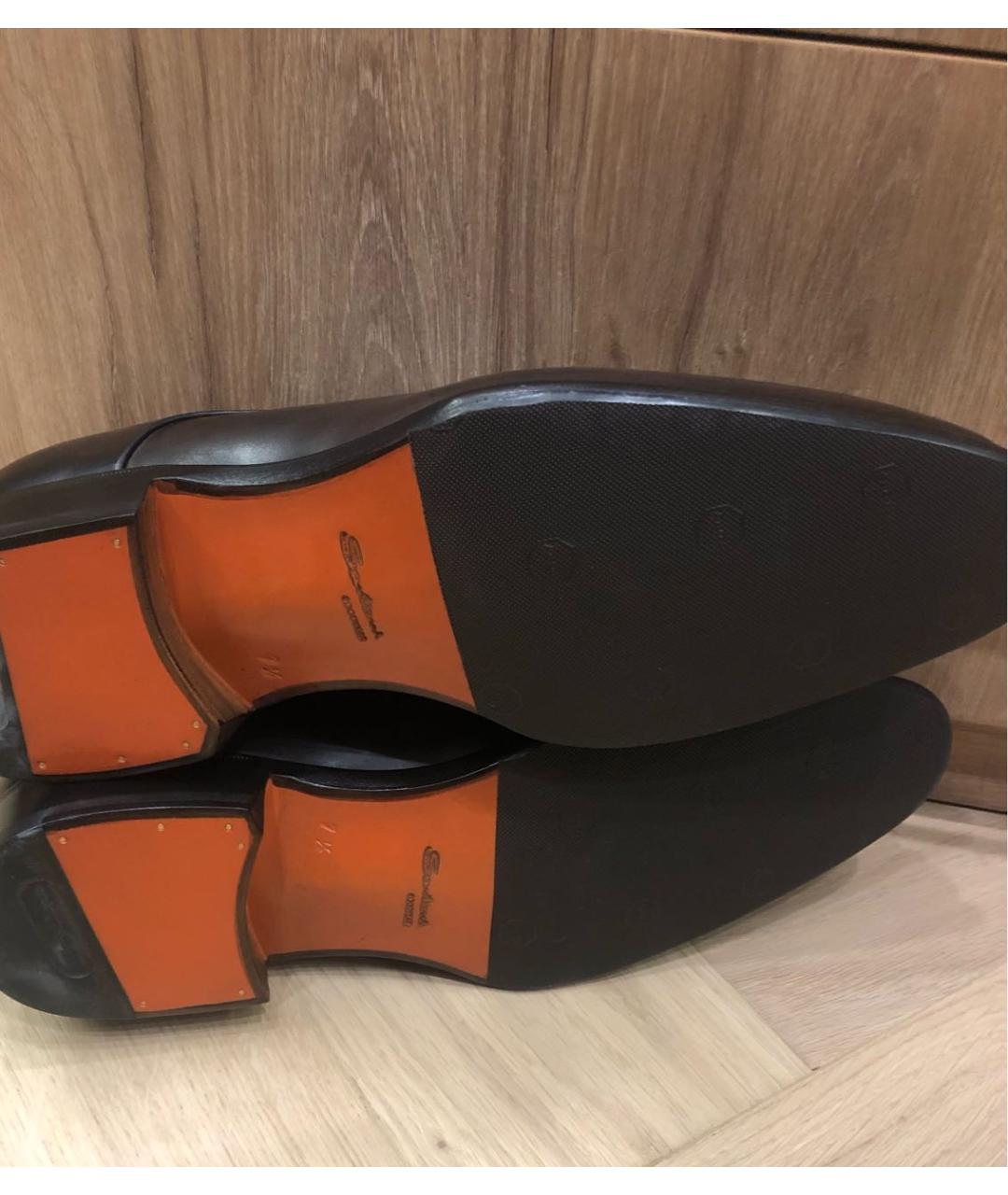 SANTONI Коричневые кожаные туфли, фото 6