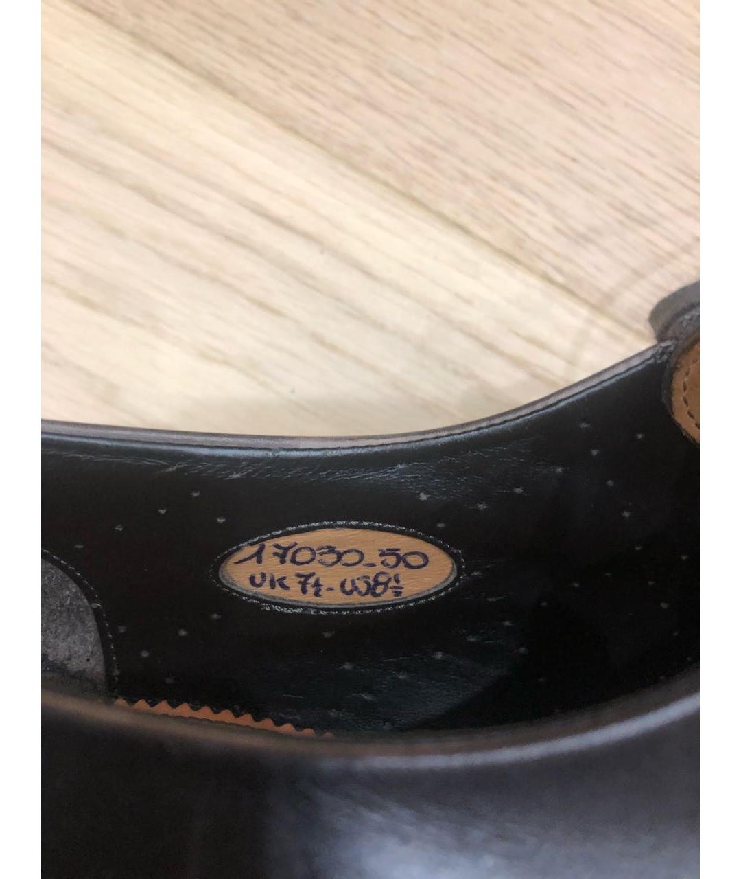 SANTONI Коричневые кожаные туфли, фото 5