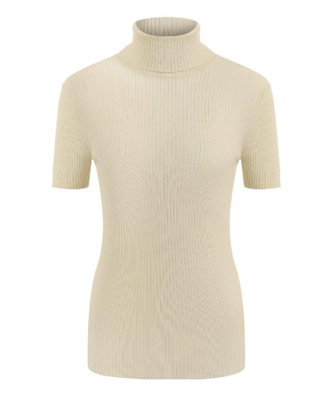 CHROME HEARTS Бежевая кашемировая водолазка, фото 1