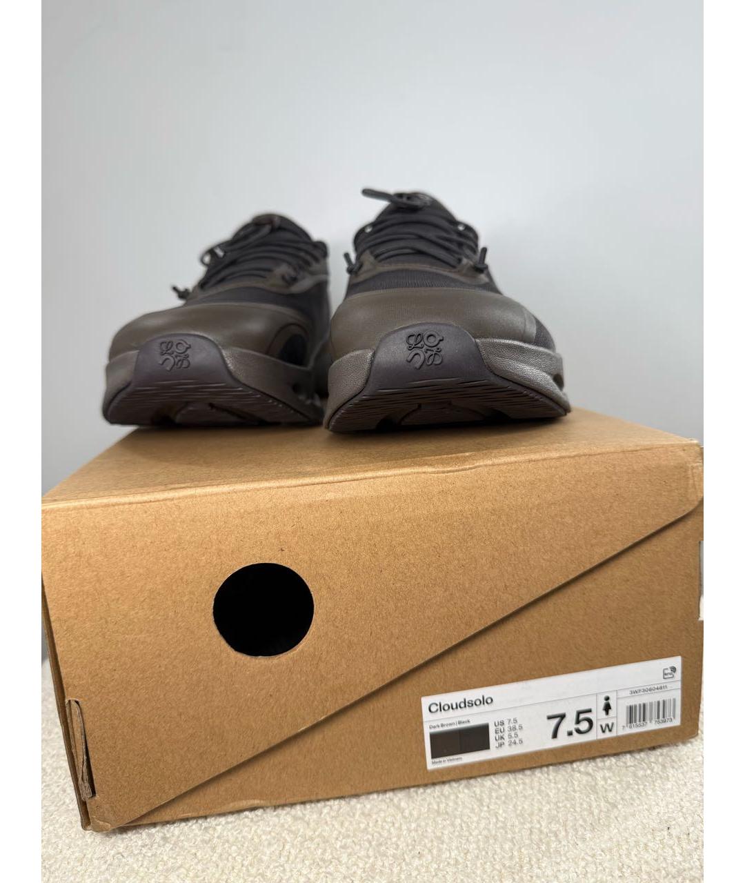 LOEWE Коричневые синтетические кроссовки, фото 4