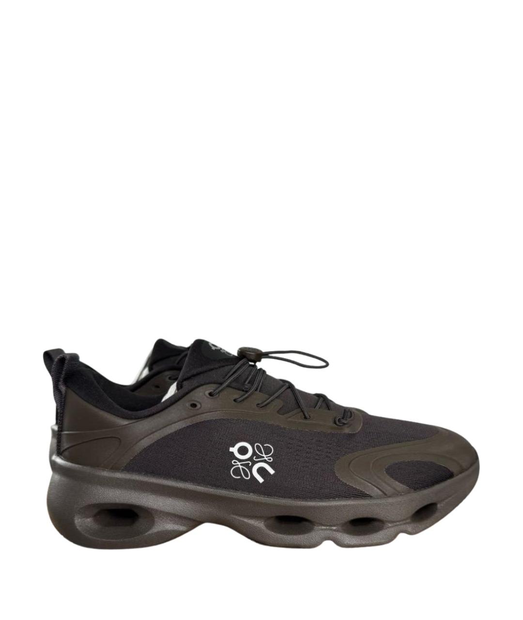 LOEWE Коричневые синтетические кроссовки, фото 1