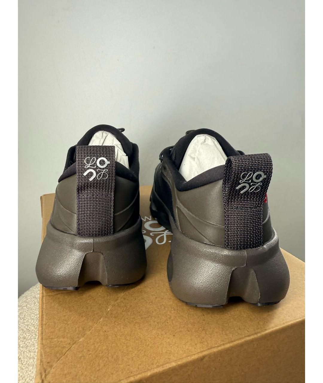 LOEWE Коричневые синтетические кроссовки, фото 3