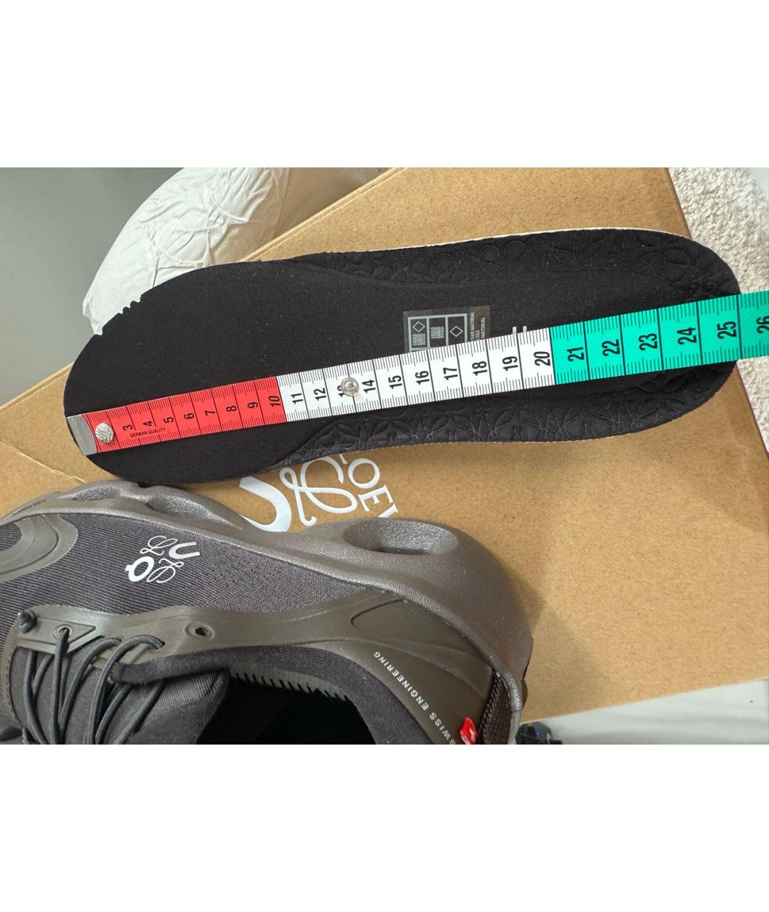 LOEWE Коричневые синтетические кроссовки, фото 6