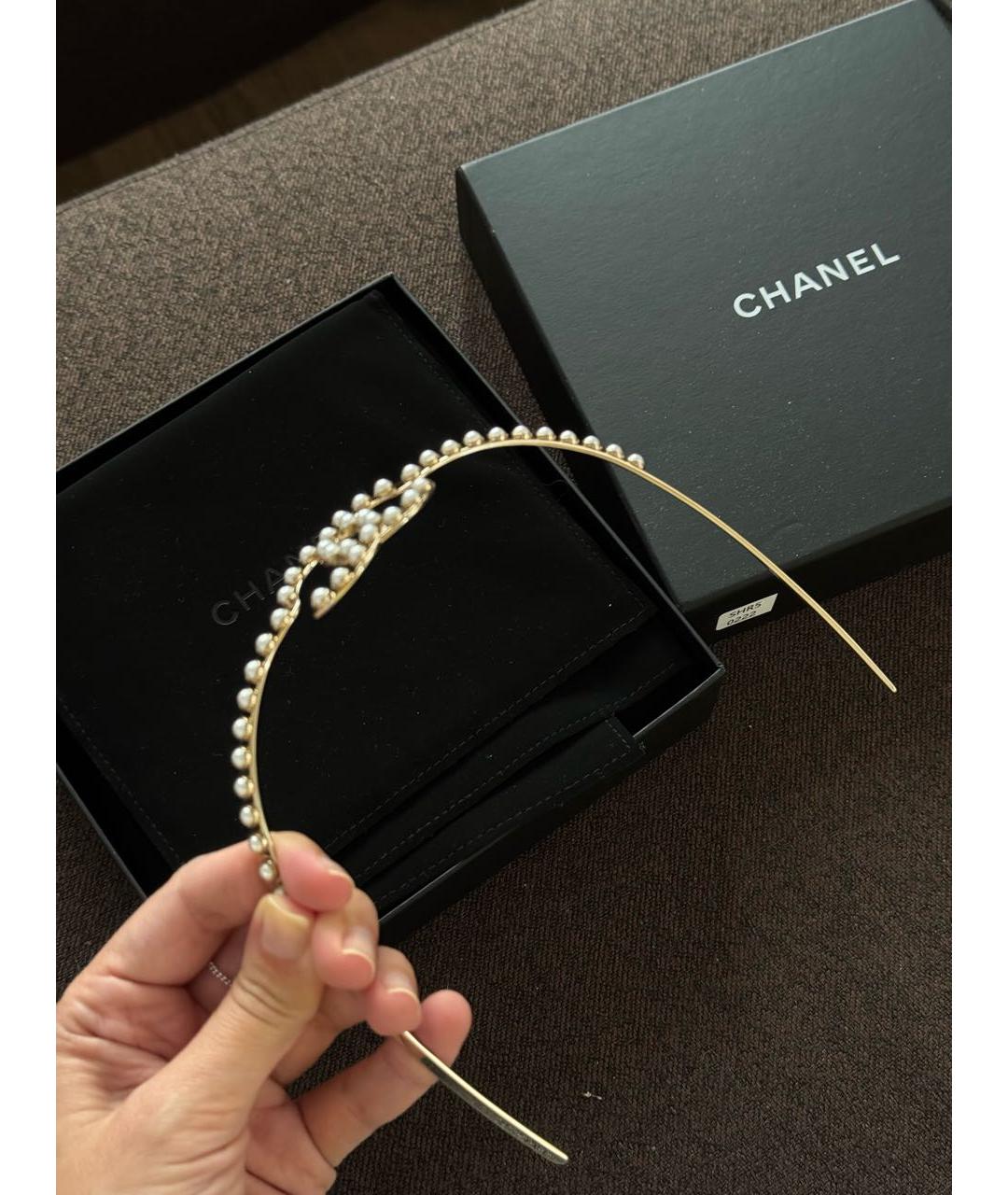 CHANEL Золотой ободок, фото 2