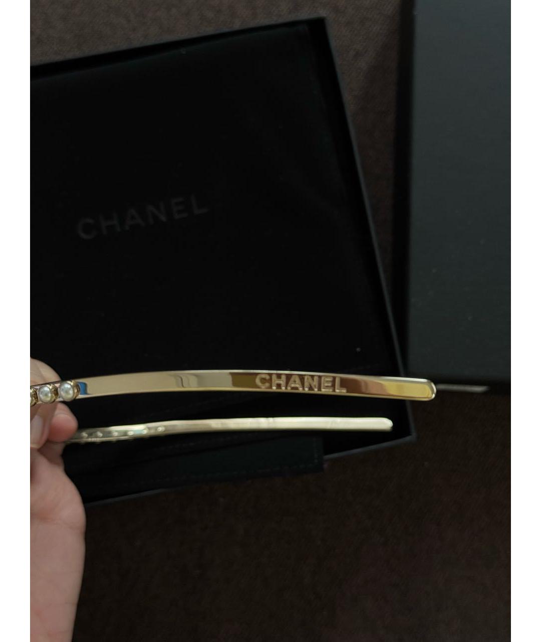 CHANEL Золотой ободок, фото 4