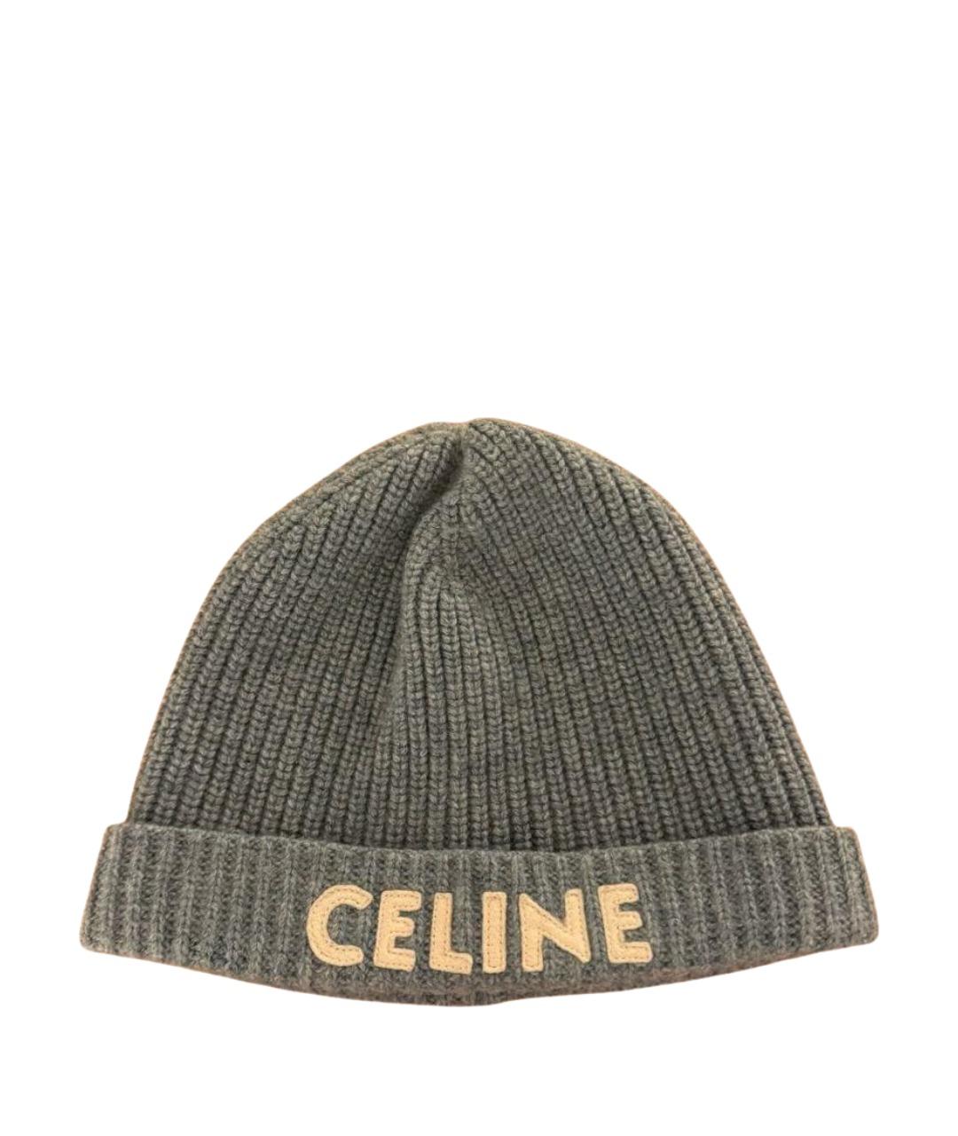 CELINE Голубая кашемировая шапка, фото 1