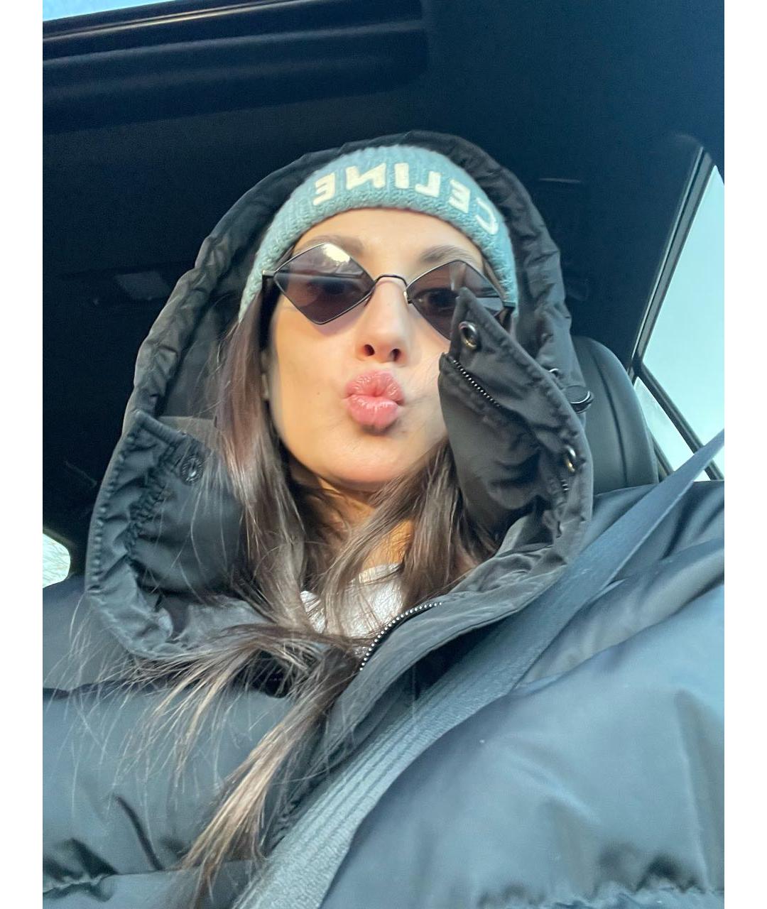 CELINE Голубая кашемировая шапка, фото 7