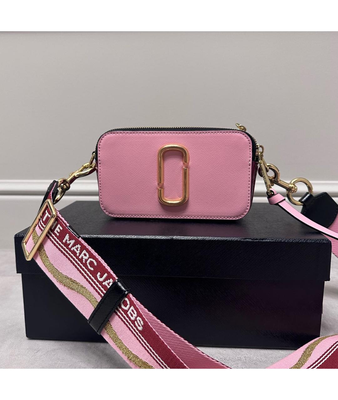 MARC JACOBS Розовая кожаная сумка через плечо, фото 9