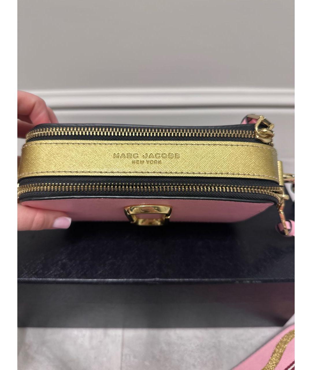 MARC JACOBS Розовая кожаная сумка через плечо, фото 2