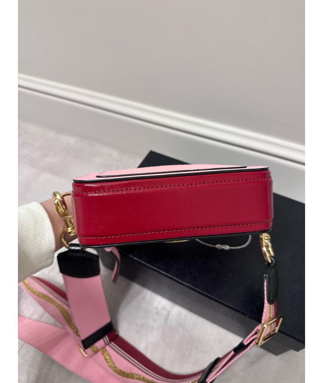 MARC JACOBS Розовая кожаная сумка через плечо, фото 4