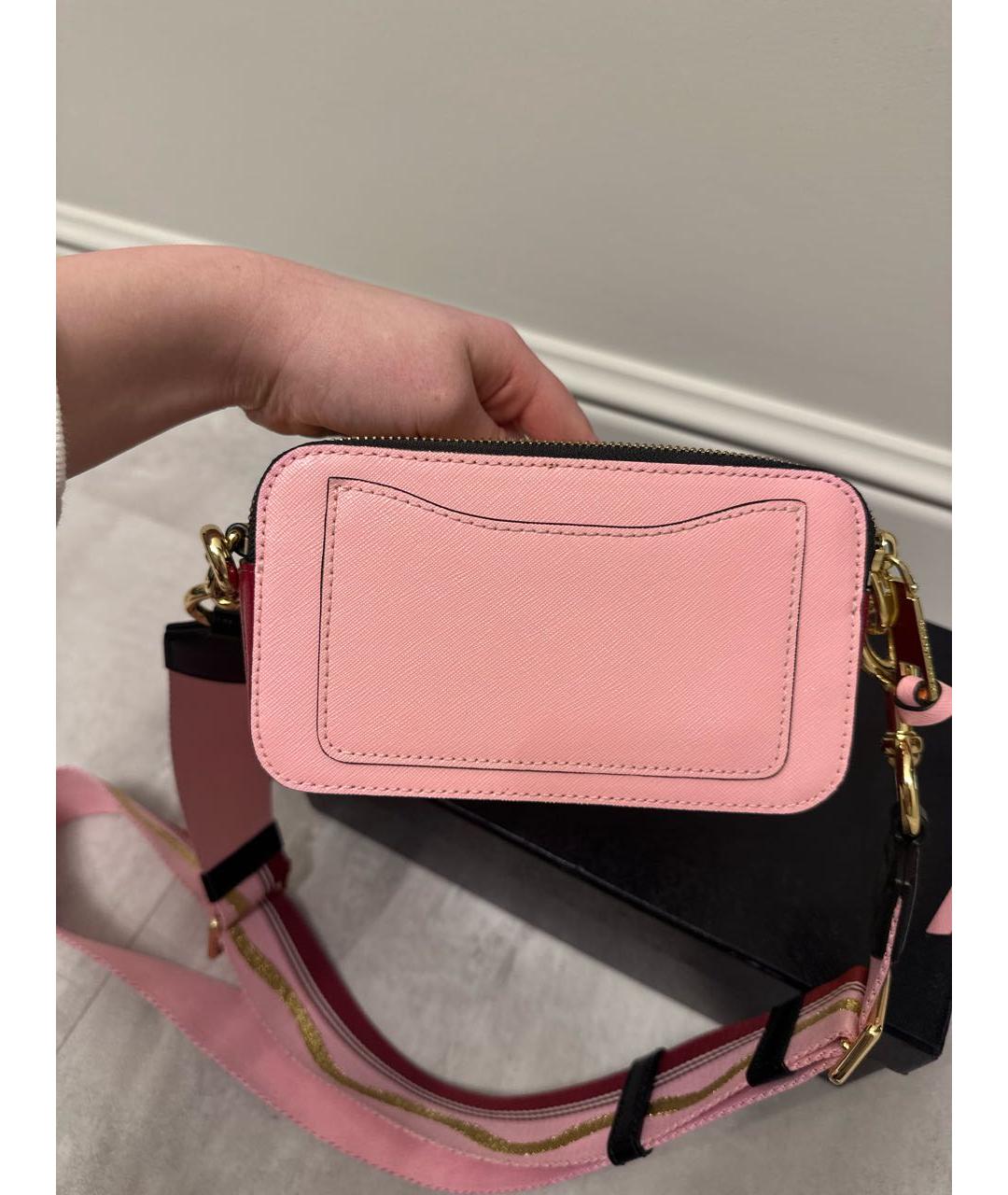 MARC JACOBS Розовая кожаная сумка через плечо, фото 3